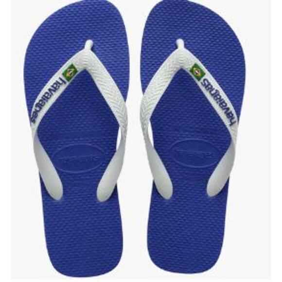 NWT Havaianas Kids' Brazil Logo Flip Flops size  2Y - Picture 1 of 4